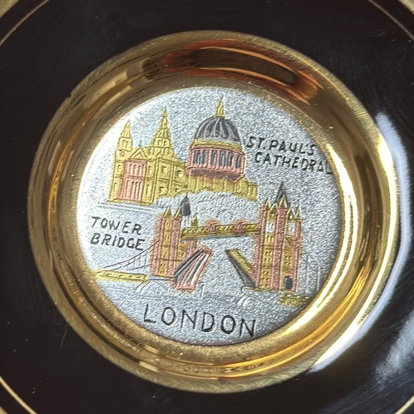 π₯Dynasty FINE CHINA Original Chokin Art Collection 24KT Gold Rim Mini Plate - Picture 3 of 7